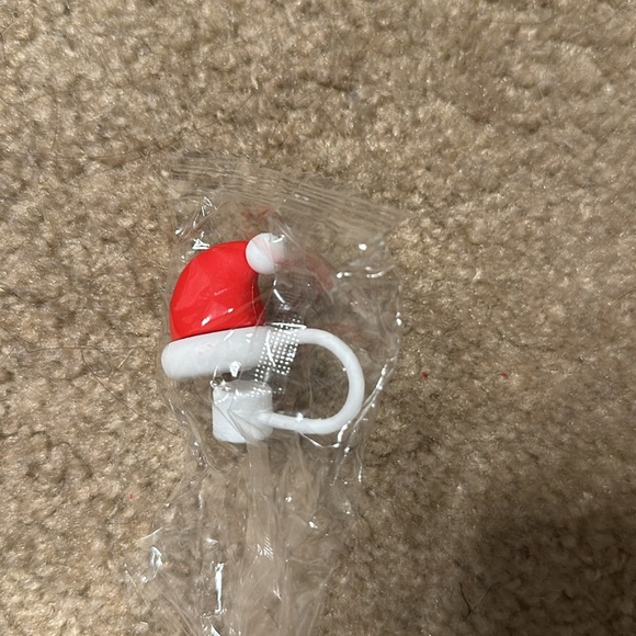 Santa Hat Straw Saver - Picture 2 of 2
